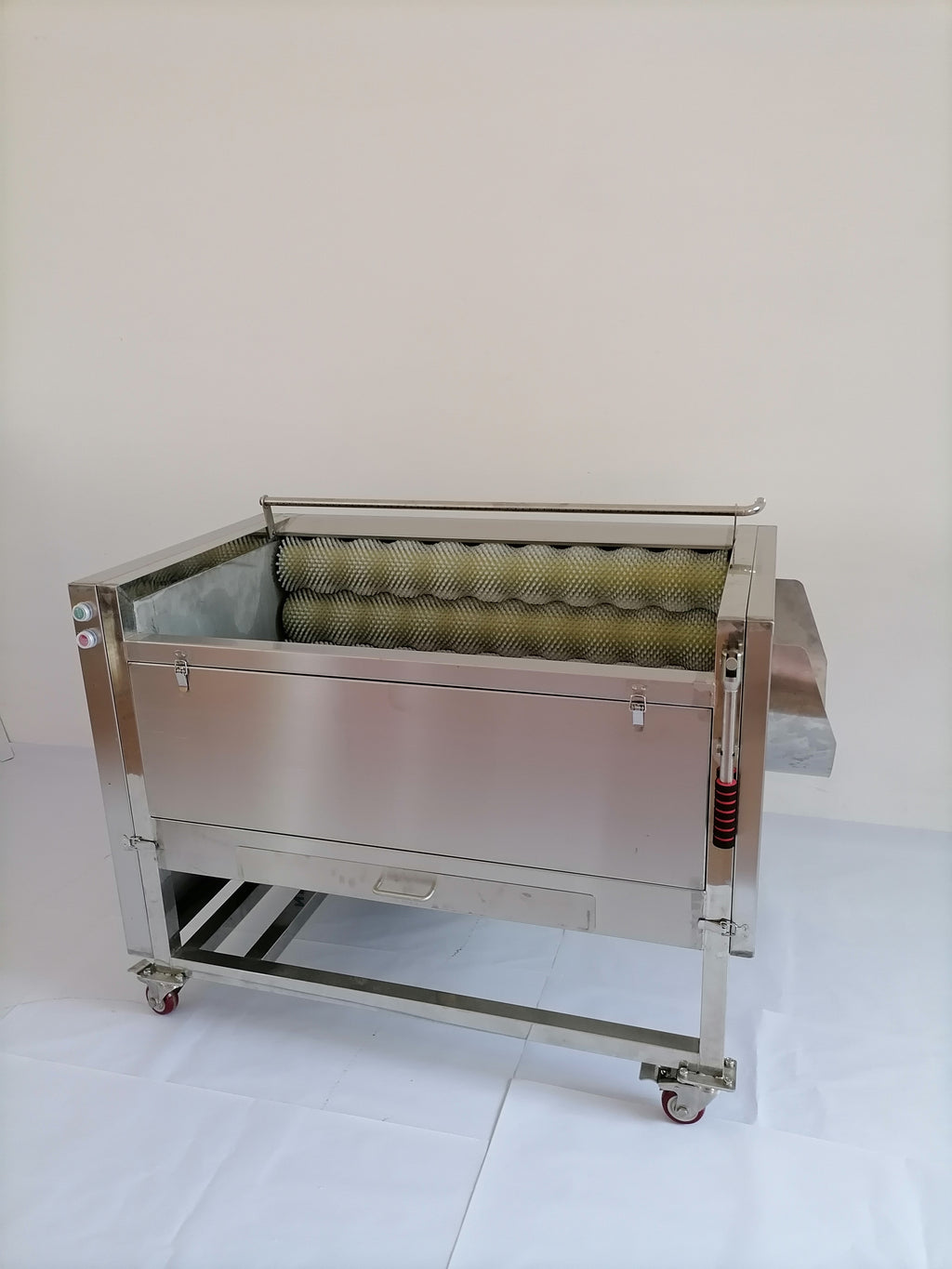 Vegetable cleaning and peeling machine