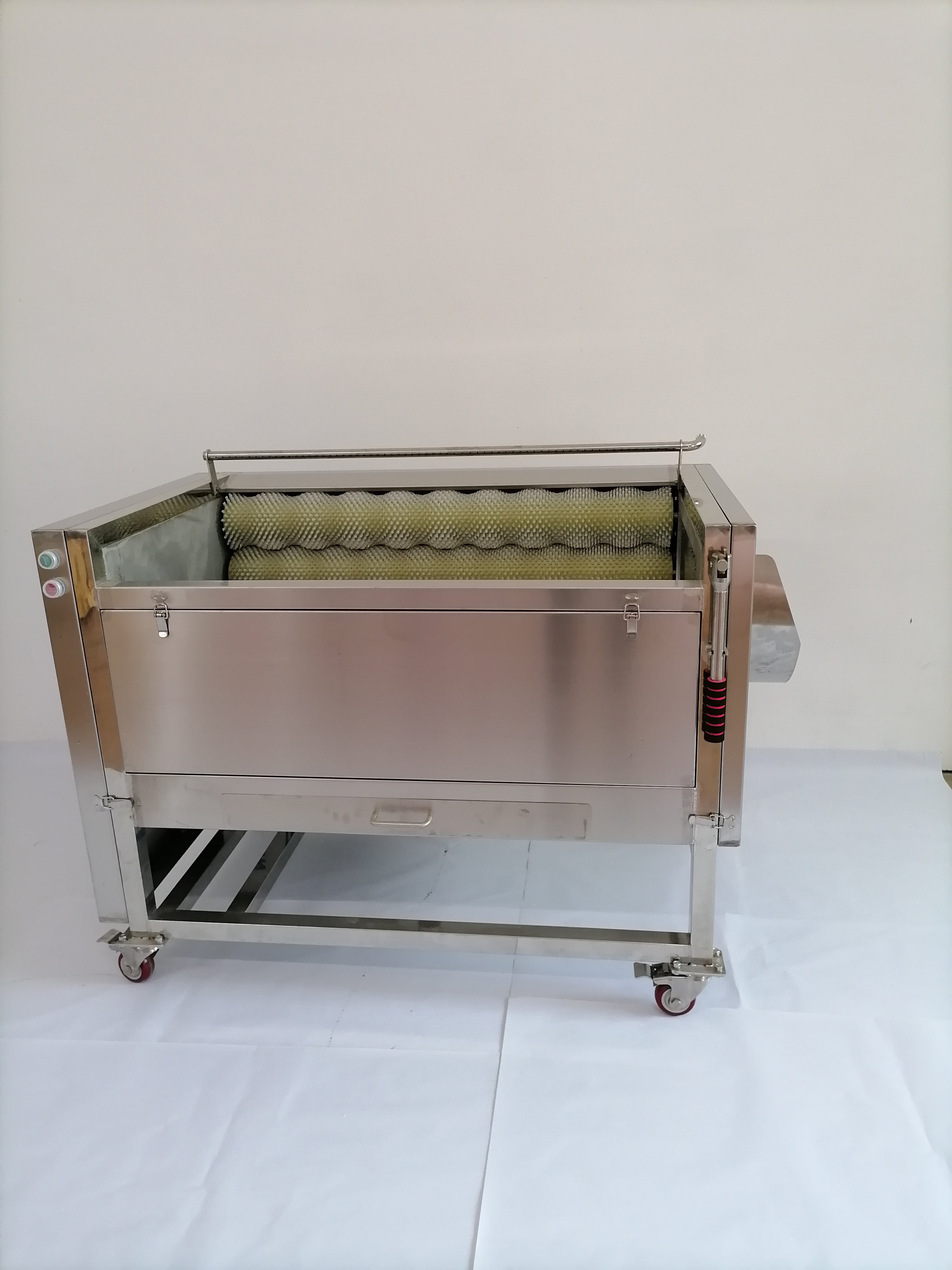Vegetable cleaning and peeling machine