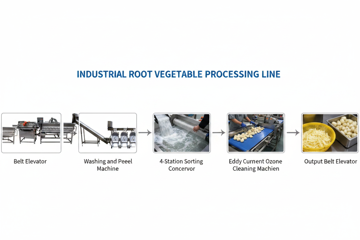 Root Vegetable Processing Production Line